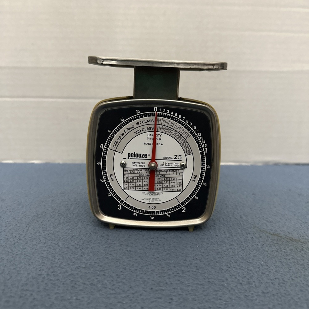 VTG Pelouze Model Z5 5 lb x 1/2 oz Capacity Mechanical Scale - Made in the USA